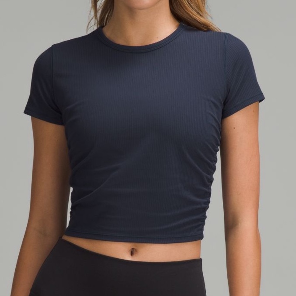 TEAL lululemon All It Takes ribbed Nulu tshirt size 6